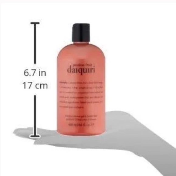 full - Philosophy passion fruit daiquiri shampoo, shower gel & bubble bath 480ml - Picture 4 of 8